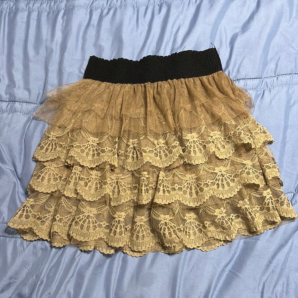 Brown Tulle Skirt